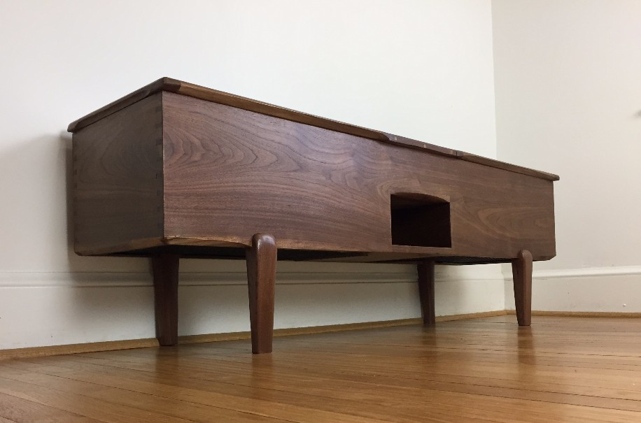 Entry/shoe bench, walnut