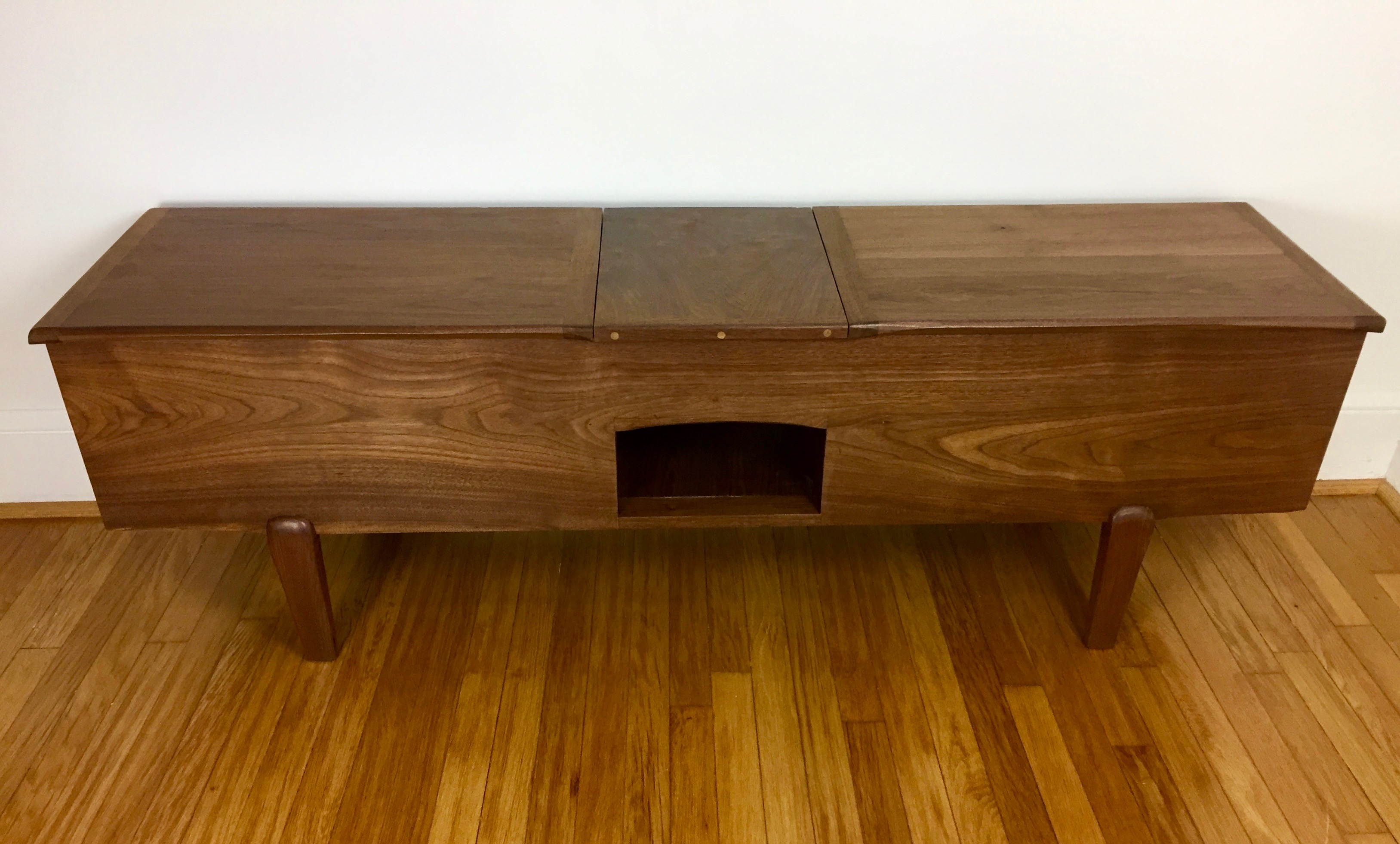 Entry/shoe bench, walnut